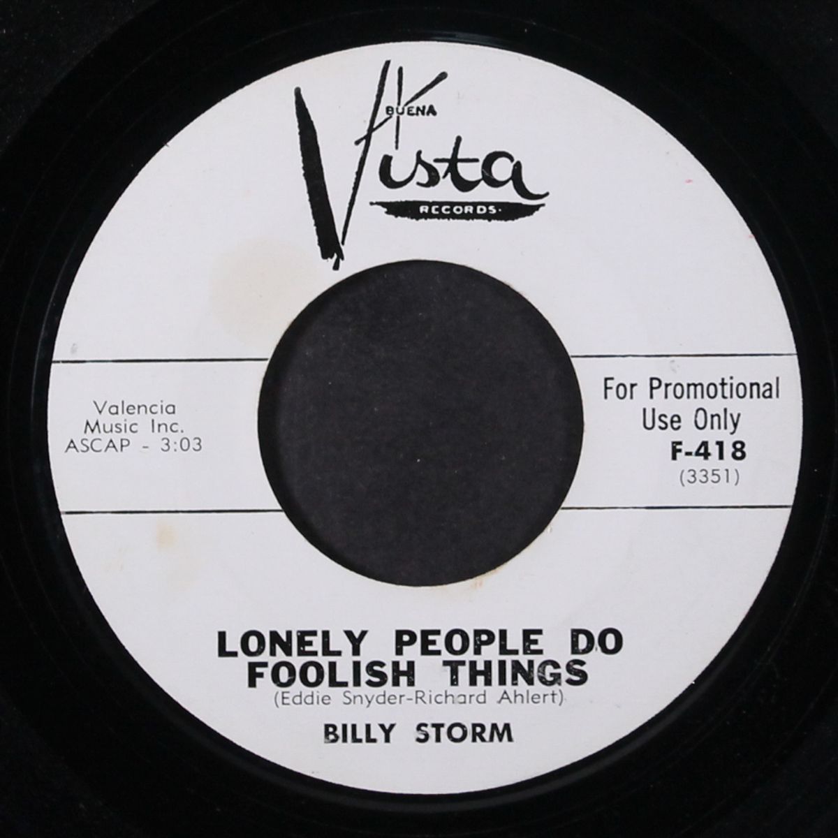 lonely people do foolish things by BILLY STORM