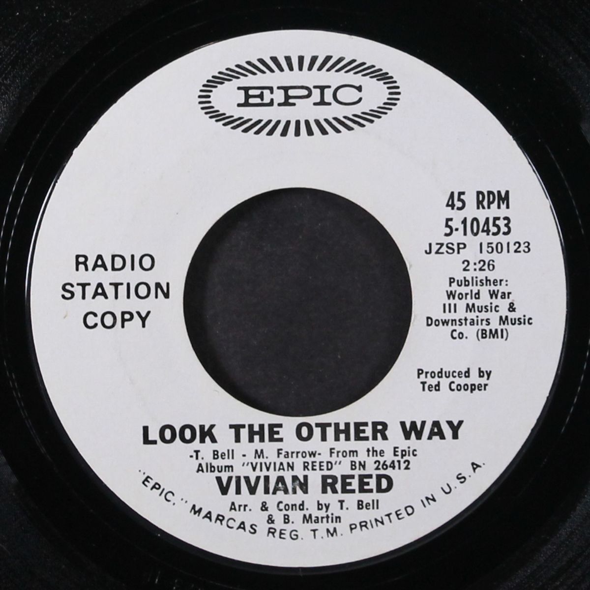 look the other way / walk on my side by VIVIAN REED