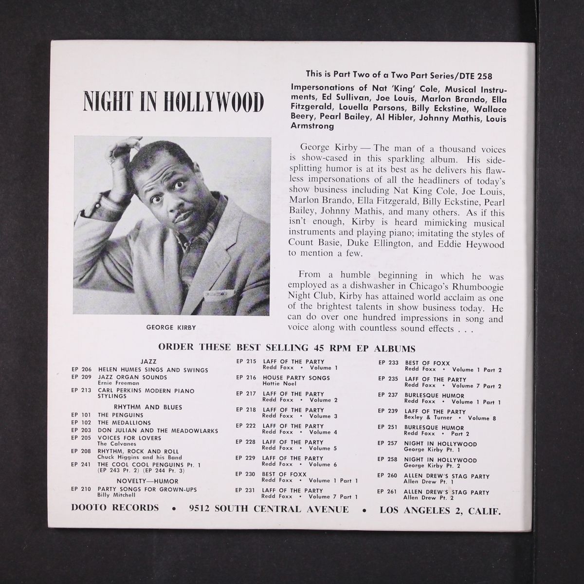 night in hollywood, part 2 by GEORGE KIRBY