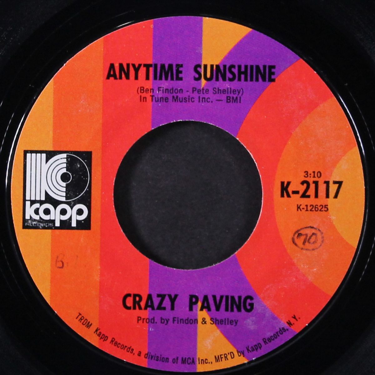 anytime sunshine / sweet brandy by CRAZY PAVING