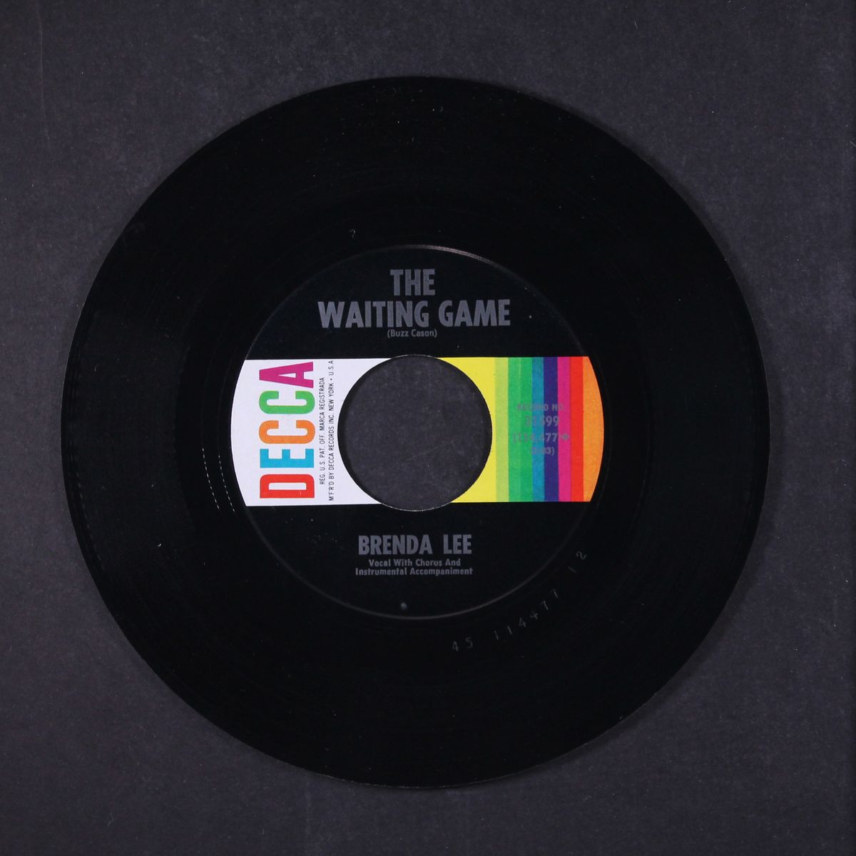 think / the waiting game by BRENDA LEE