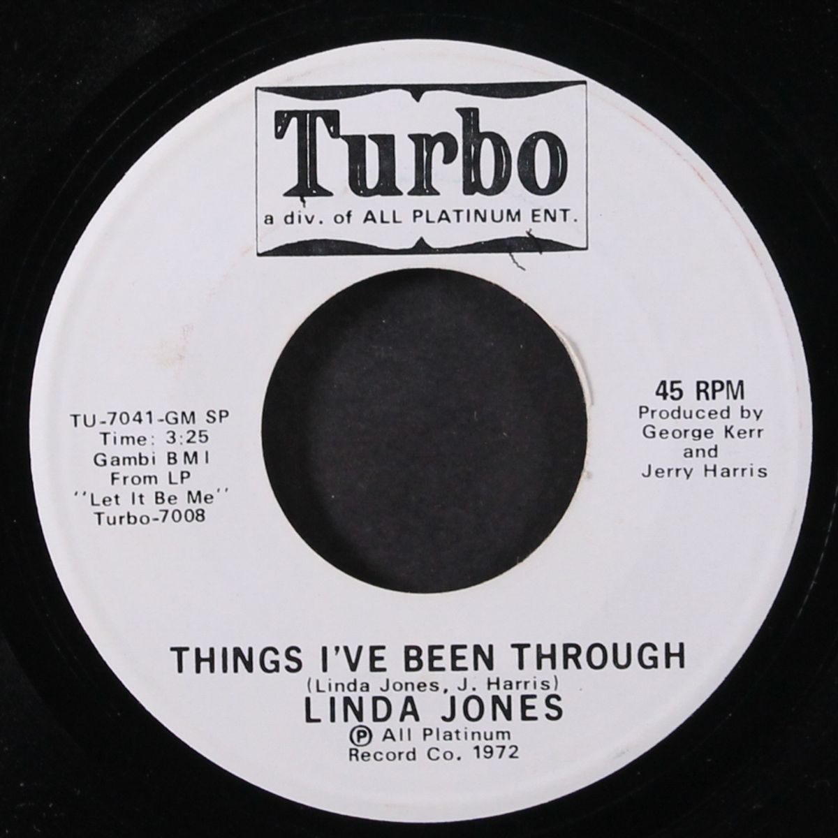 fugitive from love / things i've been through by LINDA JONES
