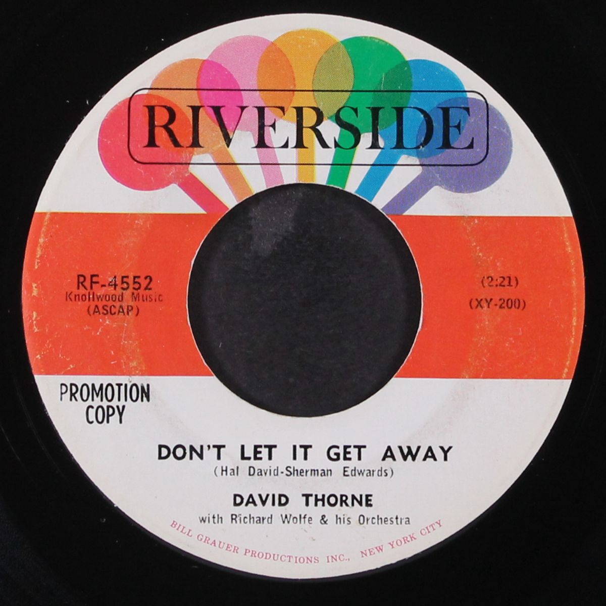 don't let it get away / one more fool one more broken heart by DAVID THORNE