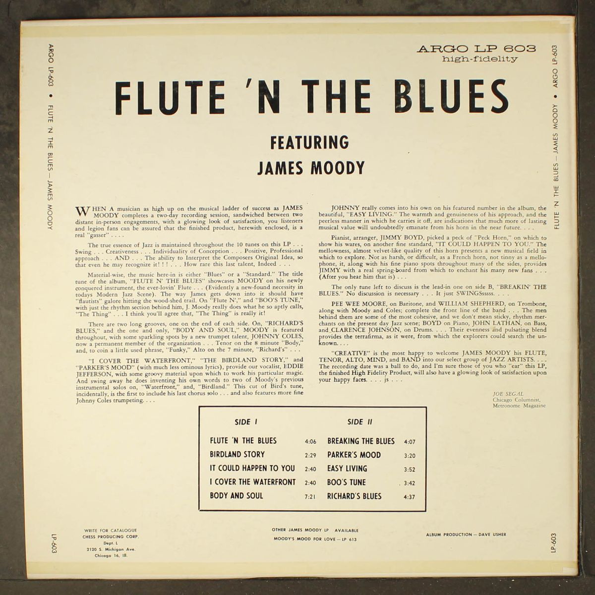 flute 'n the blues by JAMES MOODY