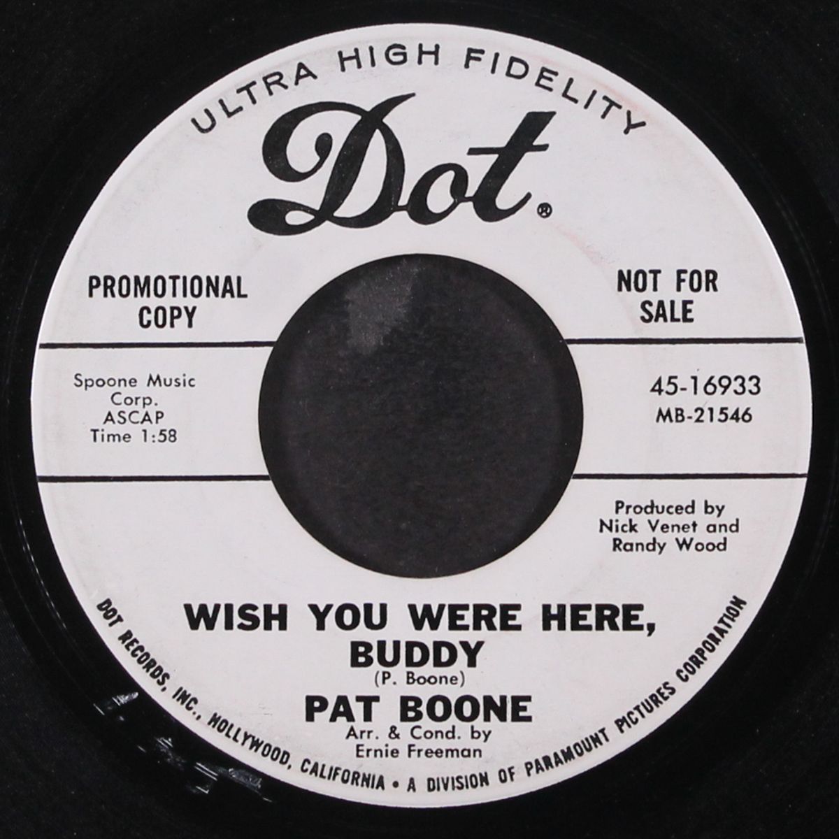 love for love / wish you were here, buddy by PAT BOONE