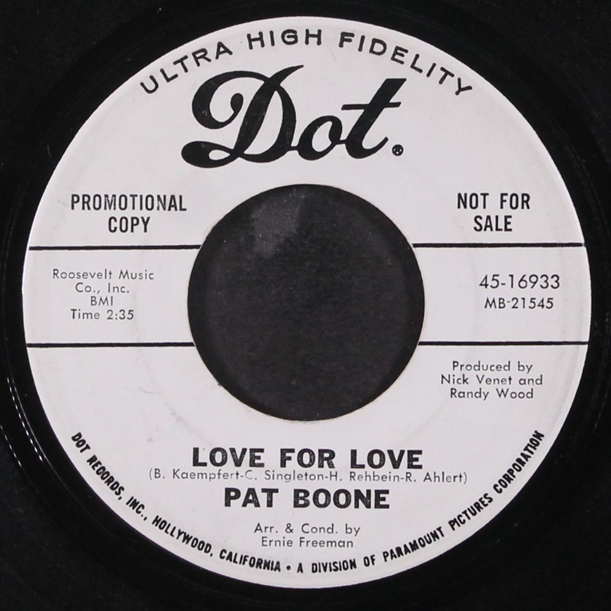 love for love / wish you were here, buddy by PAT BOONE