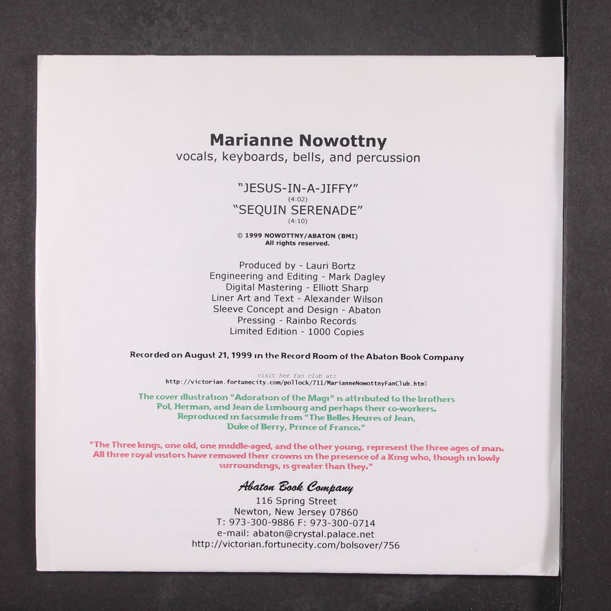 jesus-in-a-jiffy / sequin serenade by MARIANNE NOWOTTNY