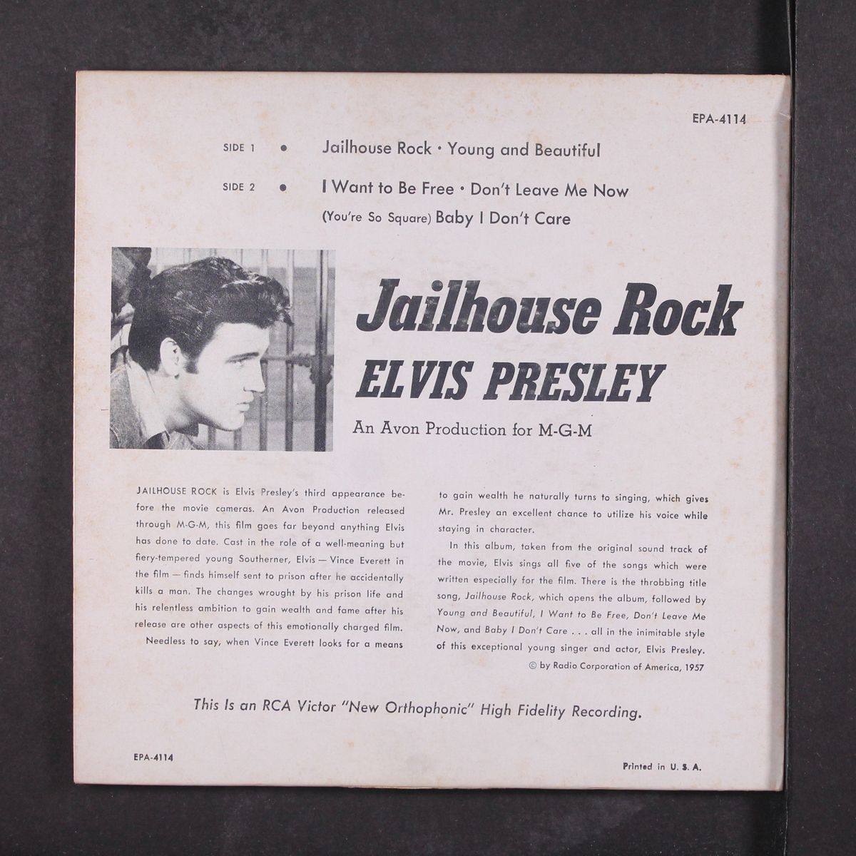 jailhouse rock by ELVIS PRESLEY