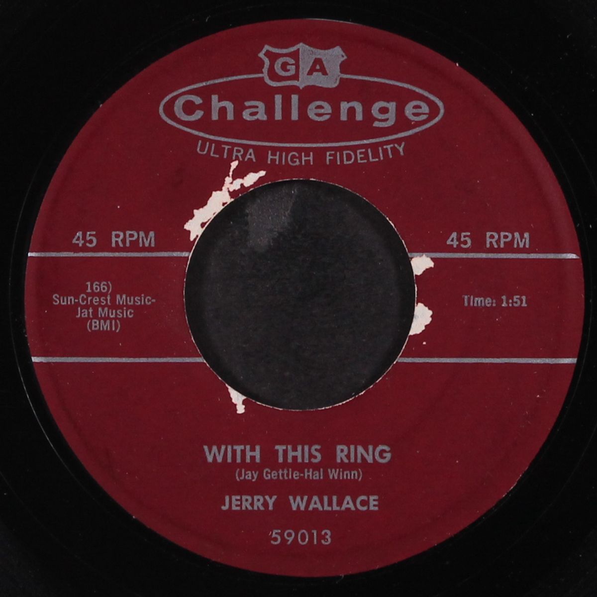 how the time flies / with this ring by JERRY WALLACE