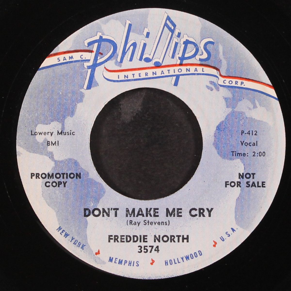 don't make me cry / someday she'll come along by FREDDIE NORTH