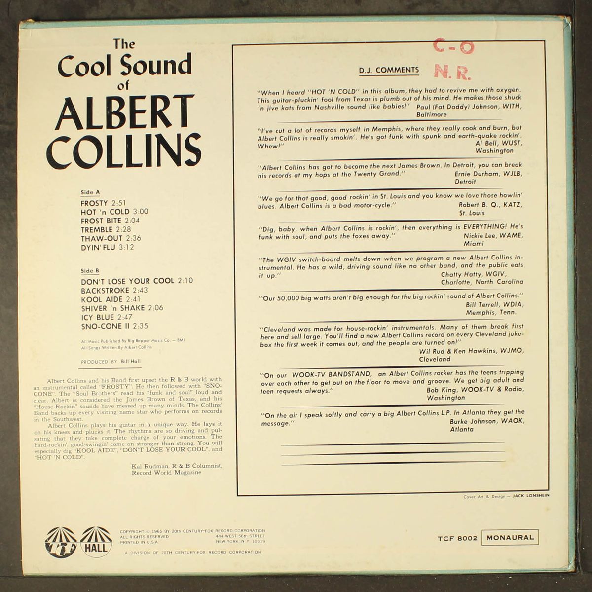 the cool sound of albert collins by ALBERT COLLINS