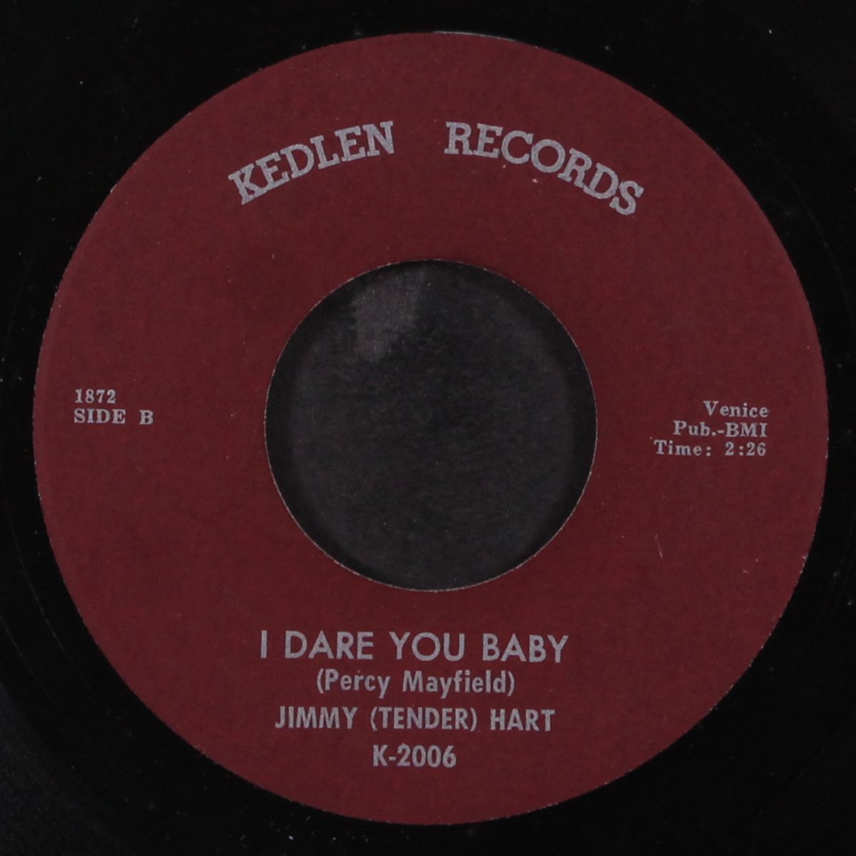 i need you baby / i dare you baby by JIMMY (TENDER) HART