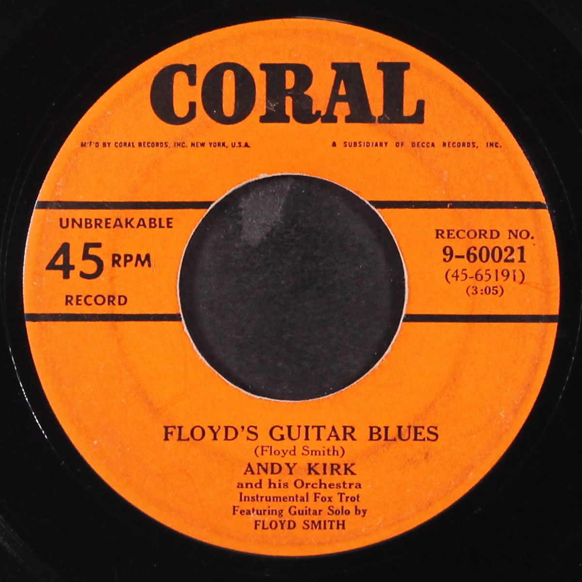 47th street jive / floyd's guitar blues by ANDY KIRK