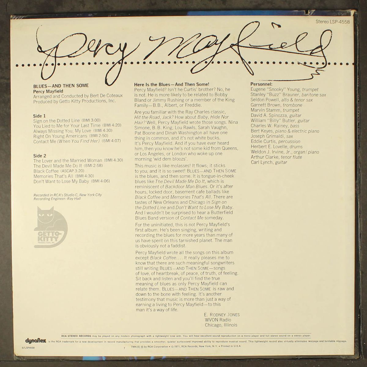 blues...and then some by PERCY MAYFIELD