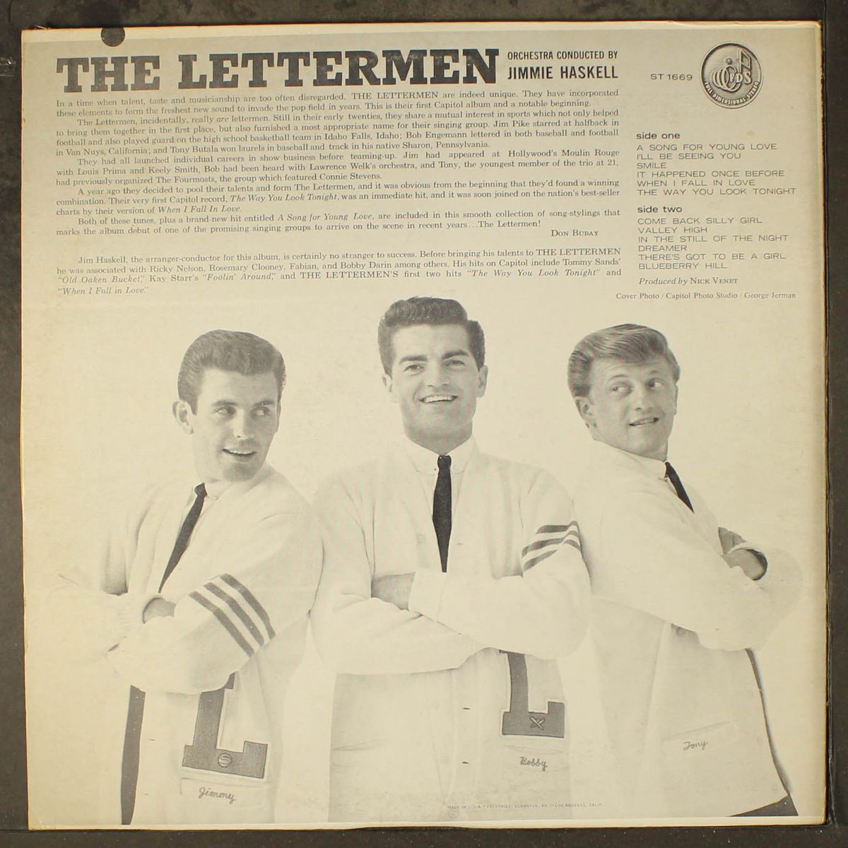 a song for young love by LETTERMEN