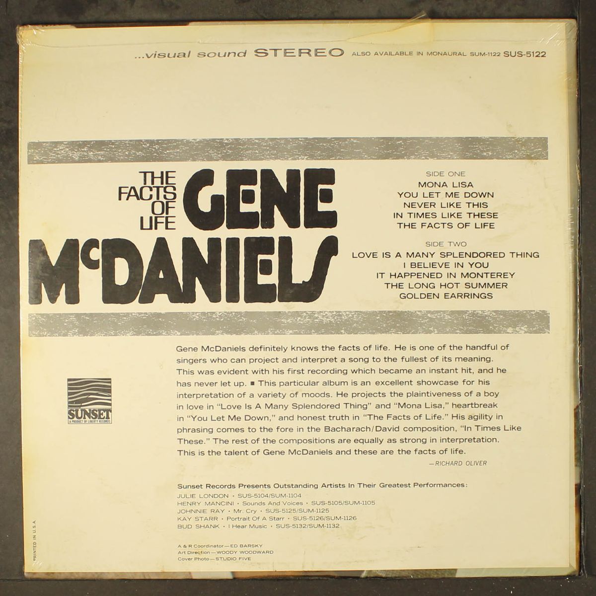 facts of life by GENE MCDANIELS