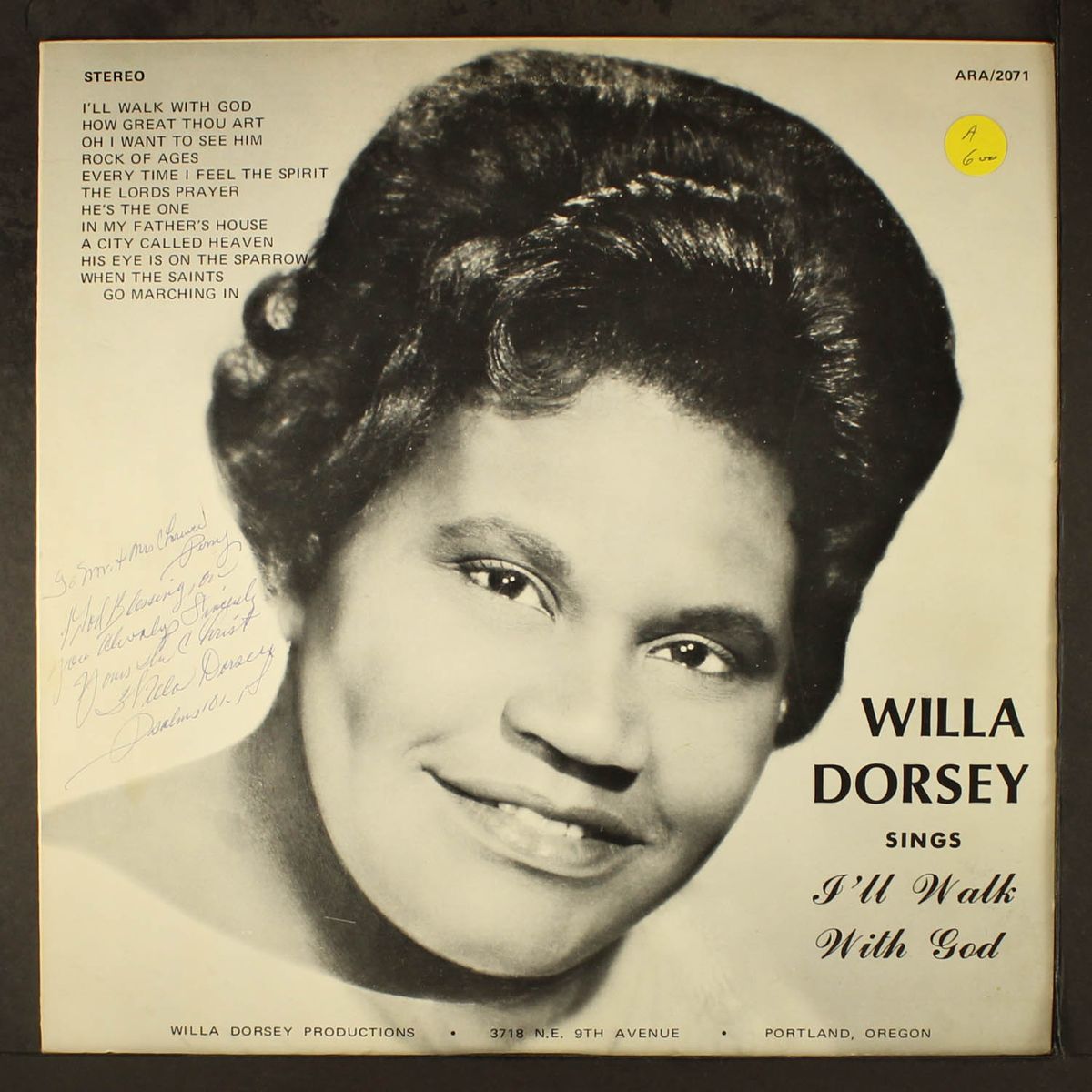 i'll walk with god by WILLA DORSEY