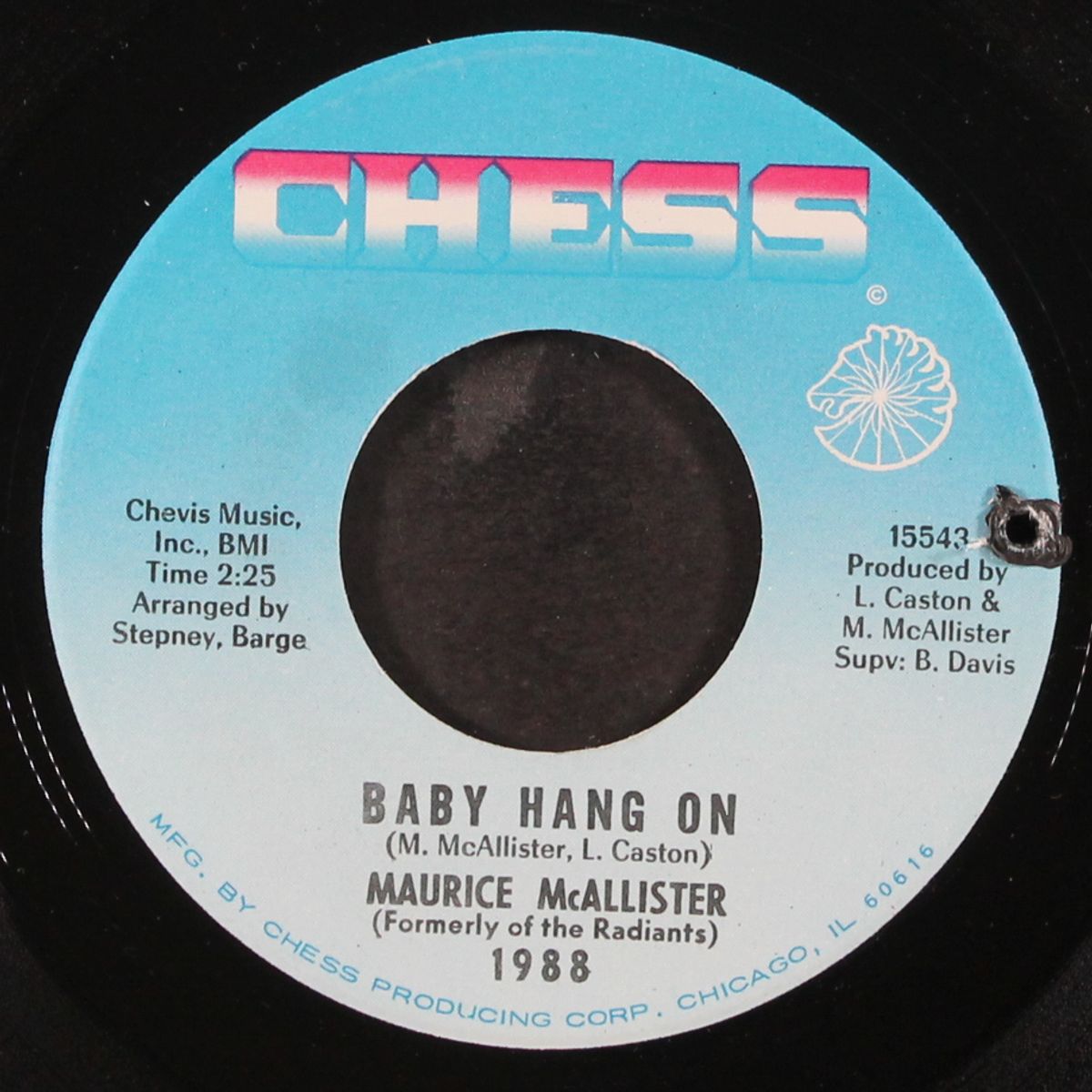 baby hang on / i'd rather do it myself by MAURICE MCALLISTER
