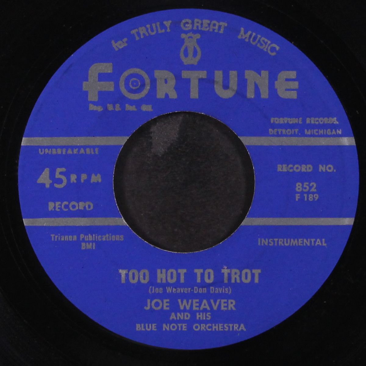 all i do is cry / too hot to trot by JOE WEAVER