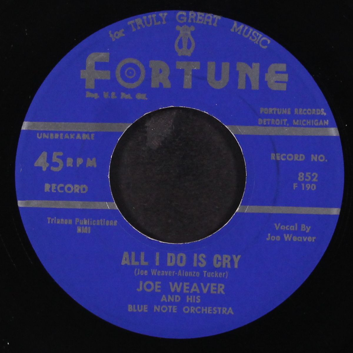all i do is cry / too hot to trot by JOE WEAVER