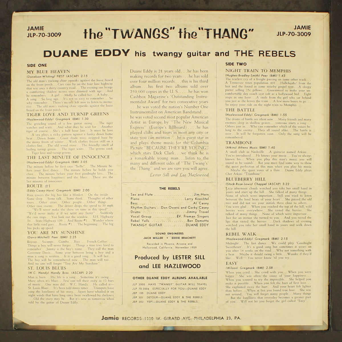 the twangs the thang by DUANE EDDY