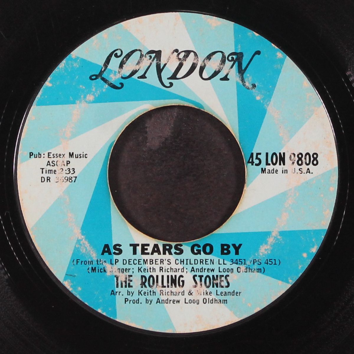 as tears go by / gotta get away by ROLLING STONES