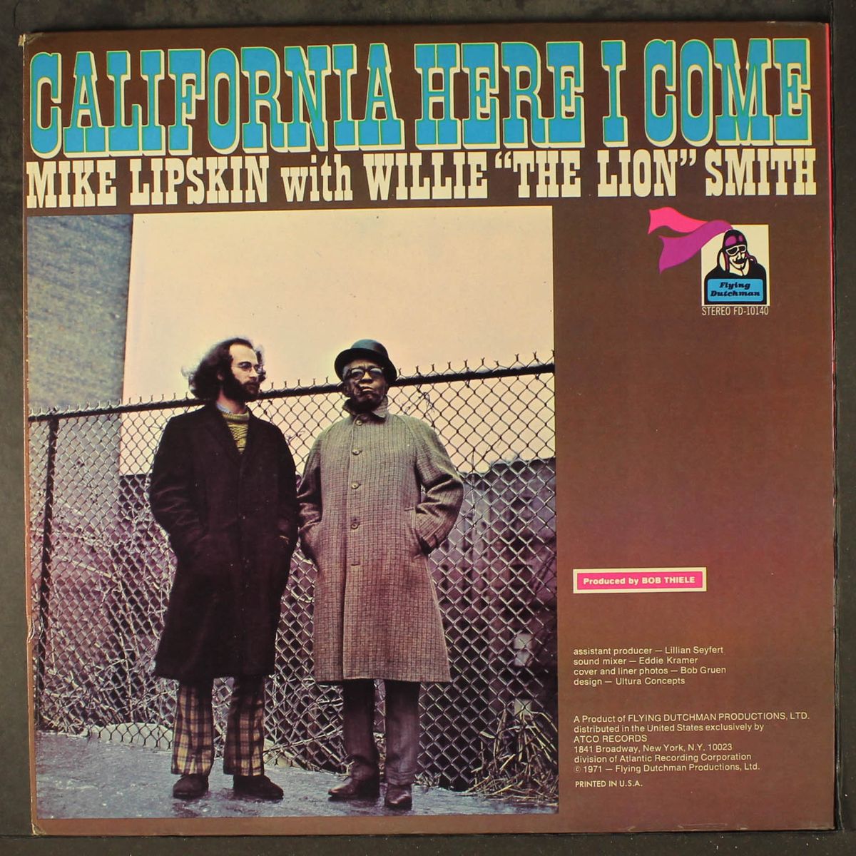 california here i come by MIKE LIPSKIN & WILLIE 'THE LION' SMITH