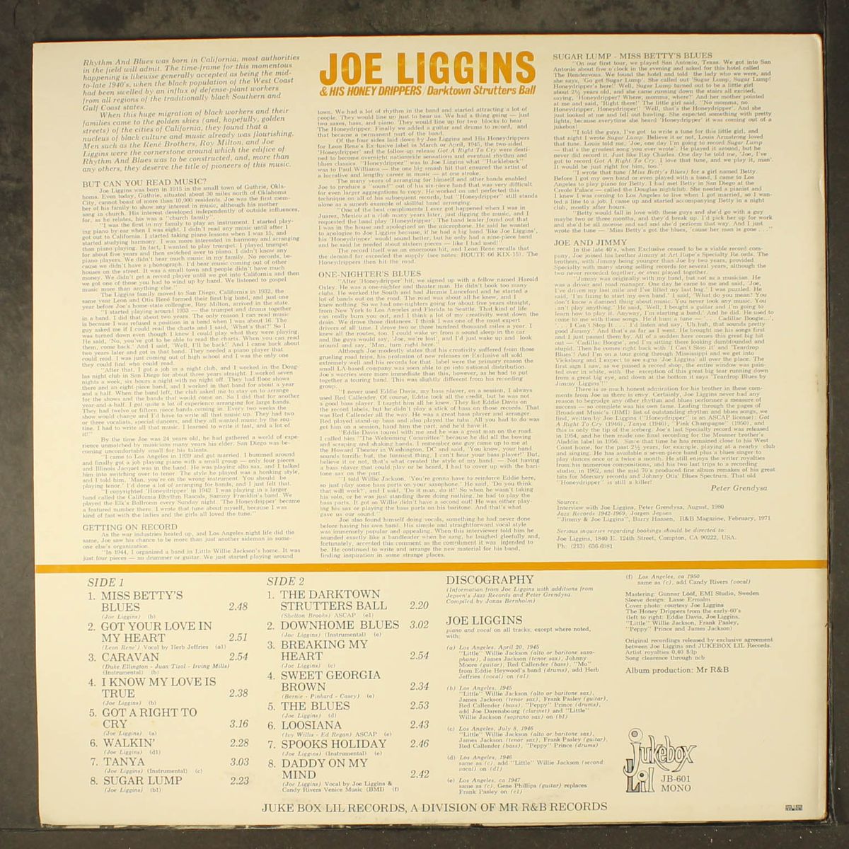 darktown strutters ball by JOE LIGGINS