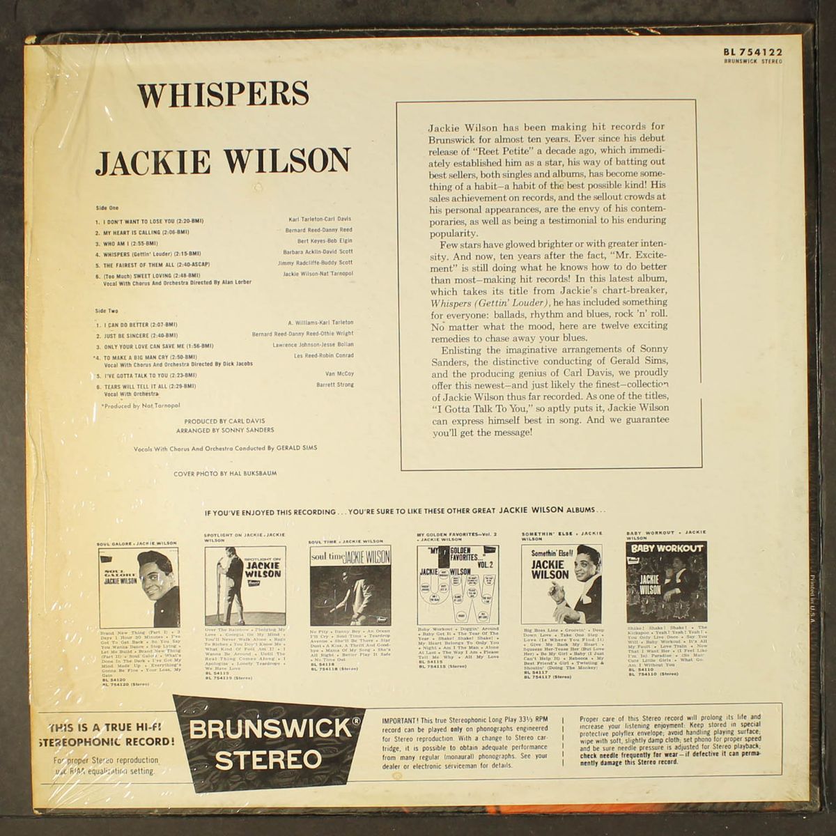 whispers by JACKIE WILSON