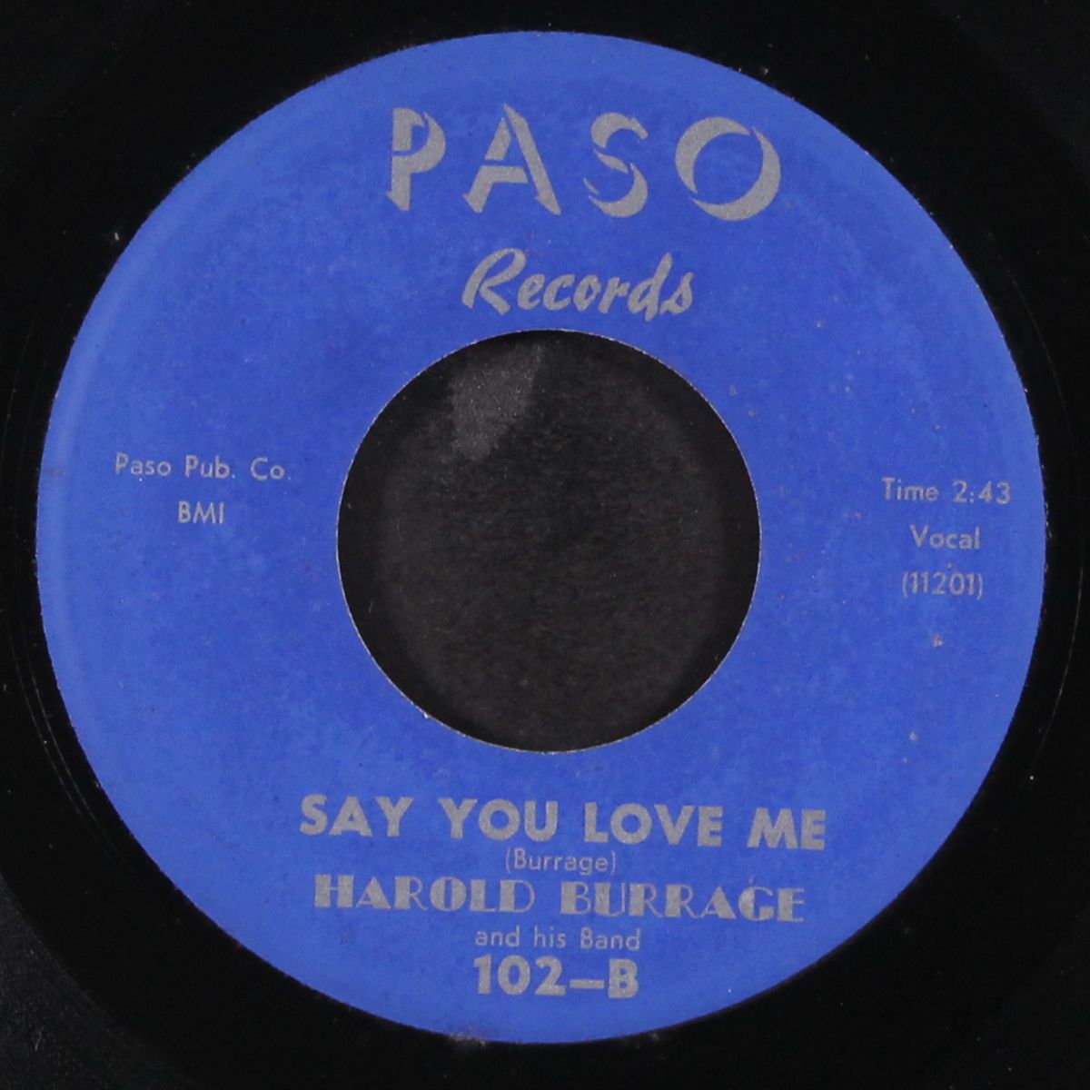 a fool / say you love me by HAROLD BURRAGE