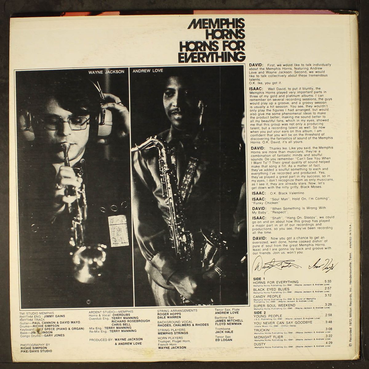 horns for everything by MEMPHIS HORNS