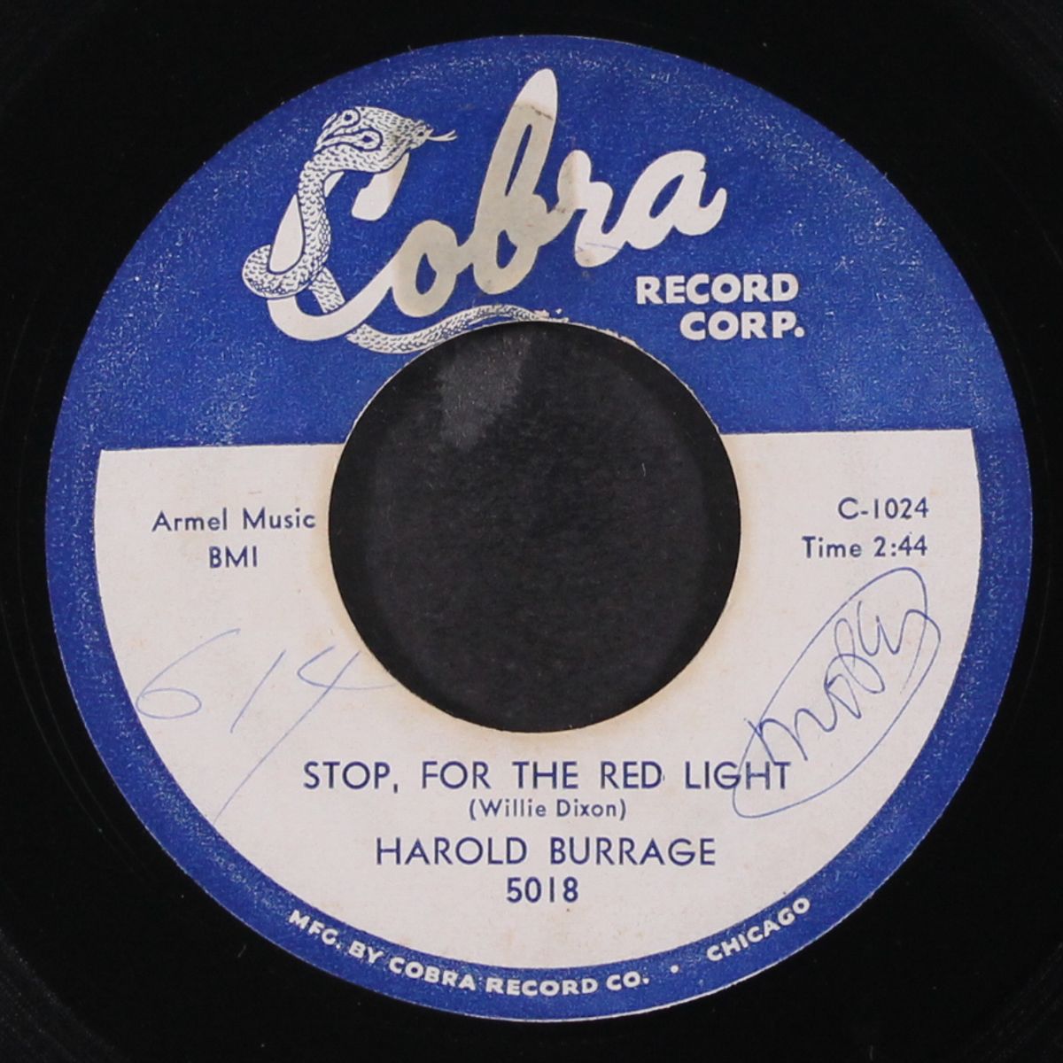stop, for the red light / satisfied by HAROLD BURRAGE