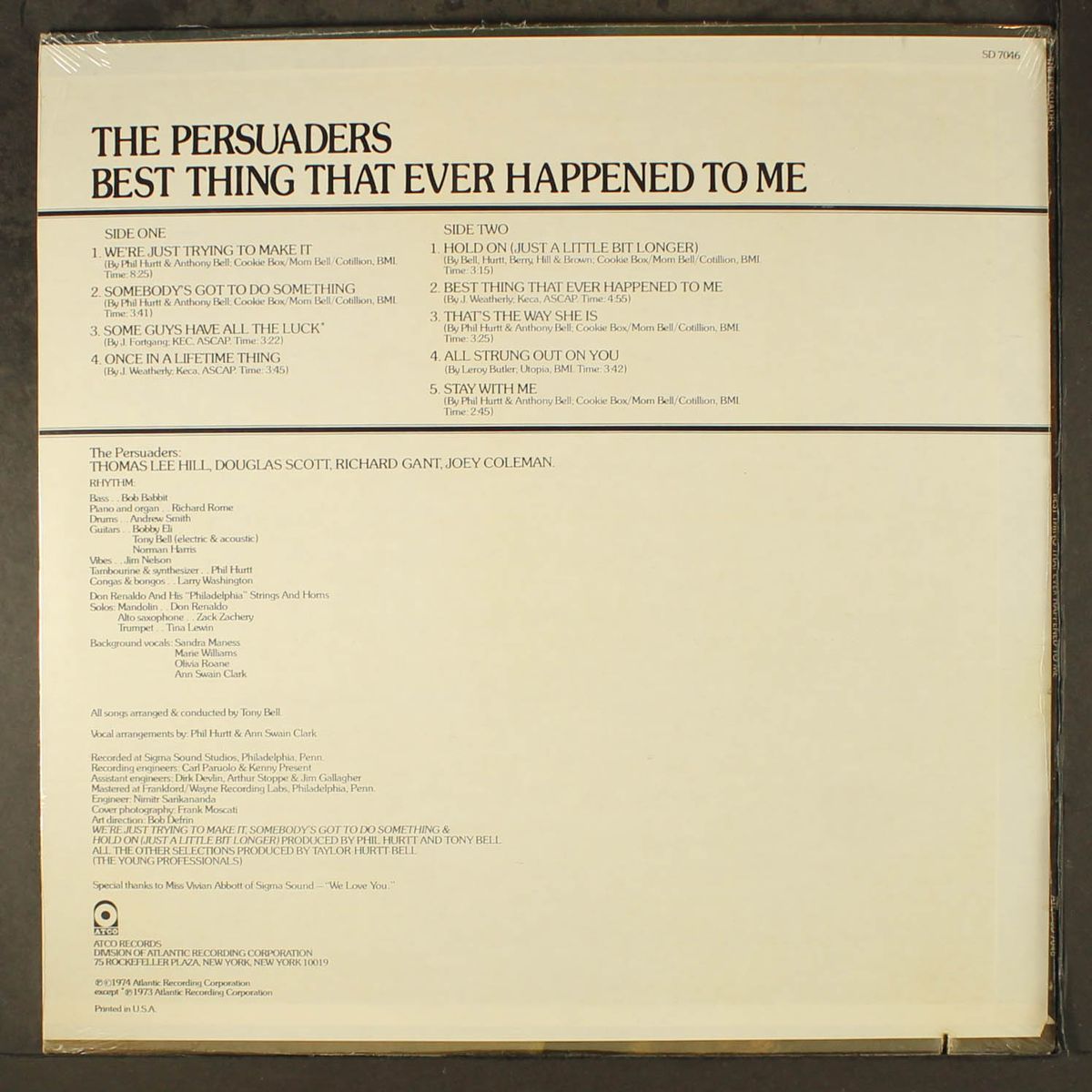 best thing that ever happened to me by PERSUADERS