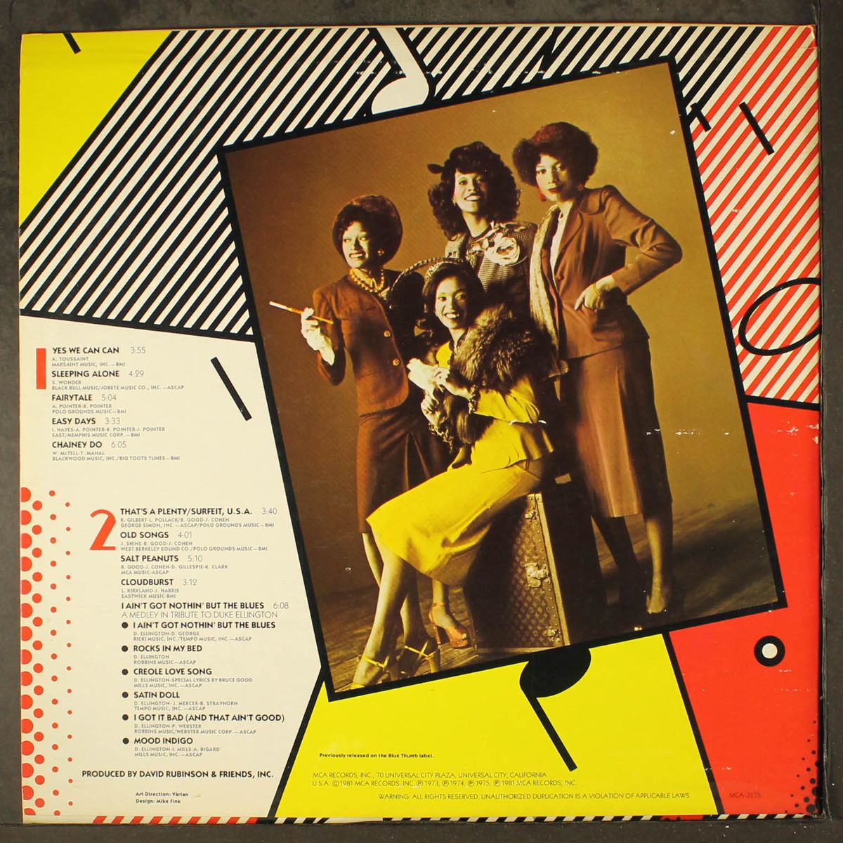 retrospect by POINTER SISTERS