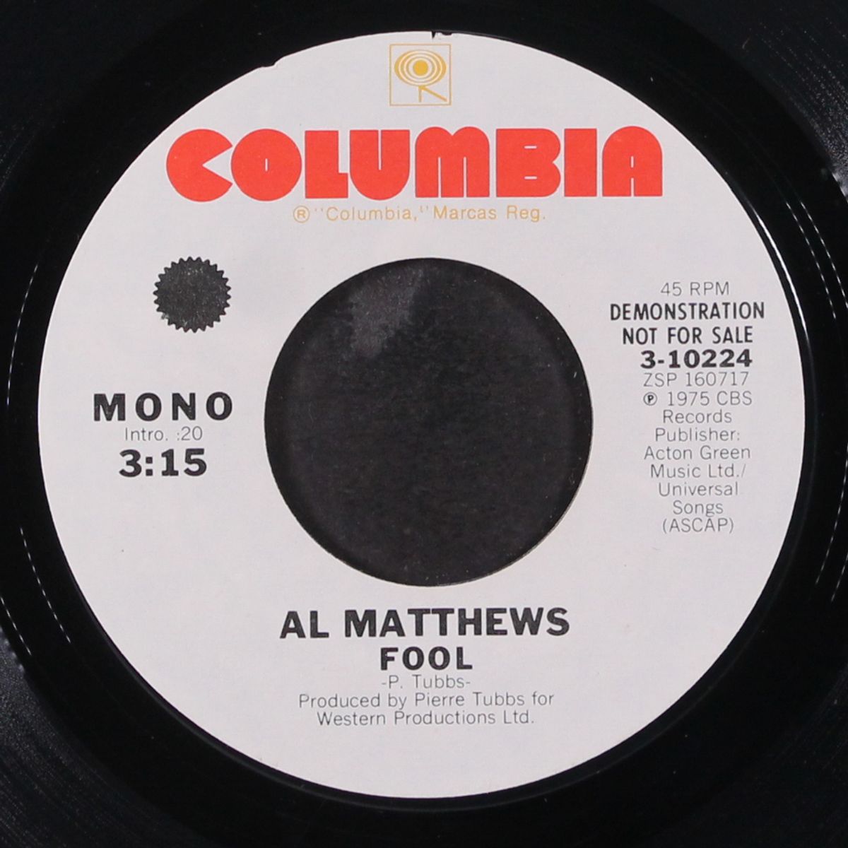 fool / mono by AL MATTHEWS