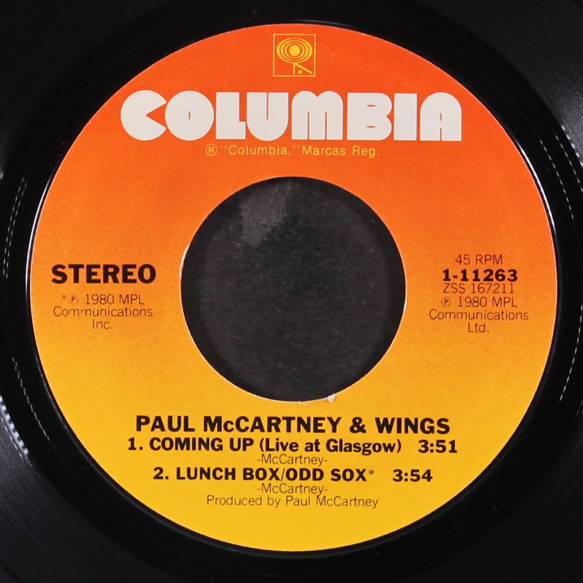 coming up / lunch box, odd sox by PAUL MCCARTNEY