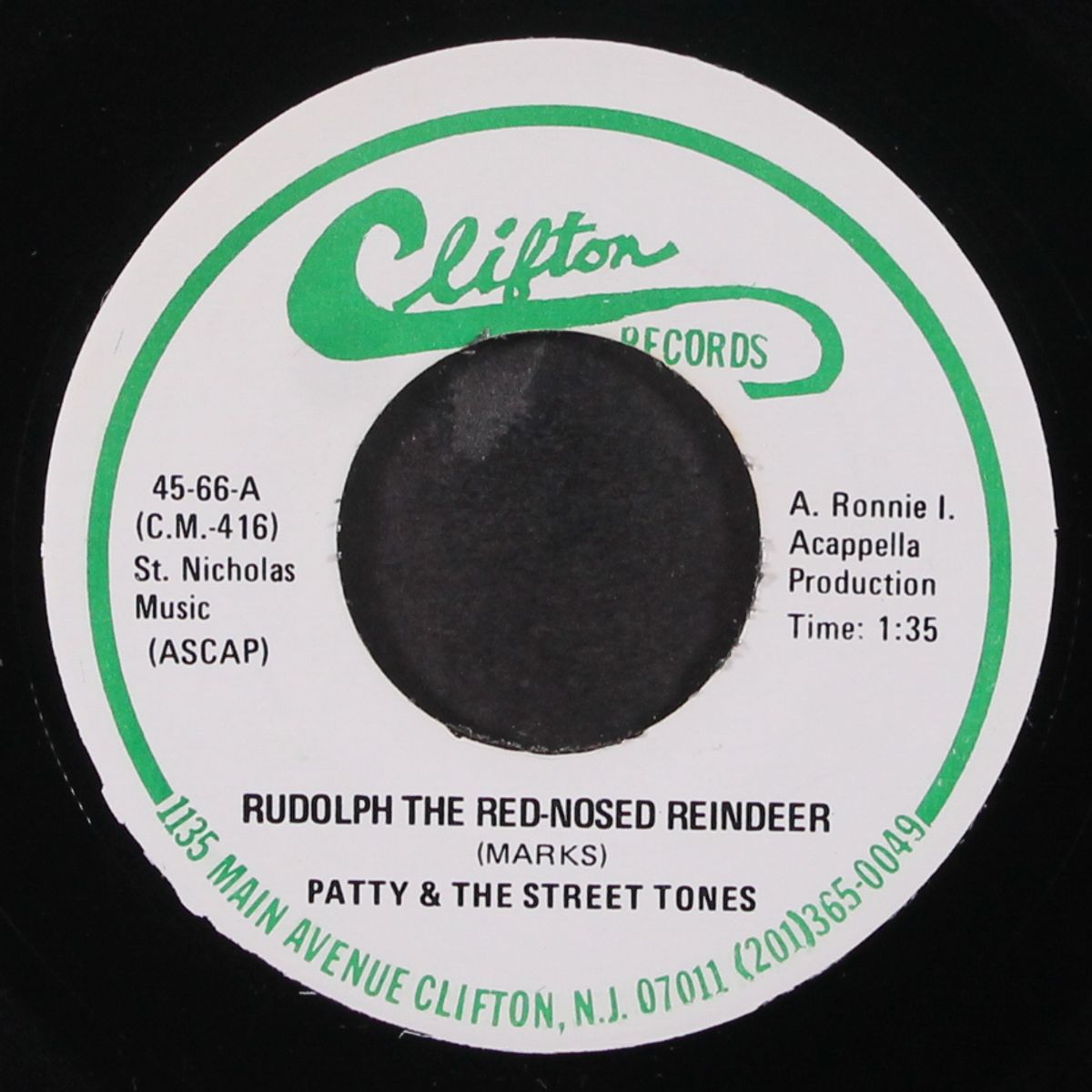 rudolph the red-nosed reindeer / i'll stay home by PATTY & STREET TONES / COMPUTONES