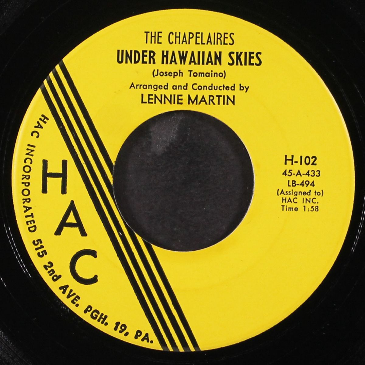 gloria / under hawaiian skies by CHAPELAIRES