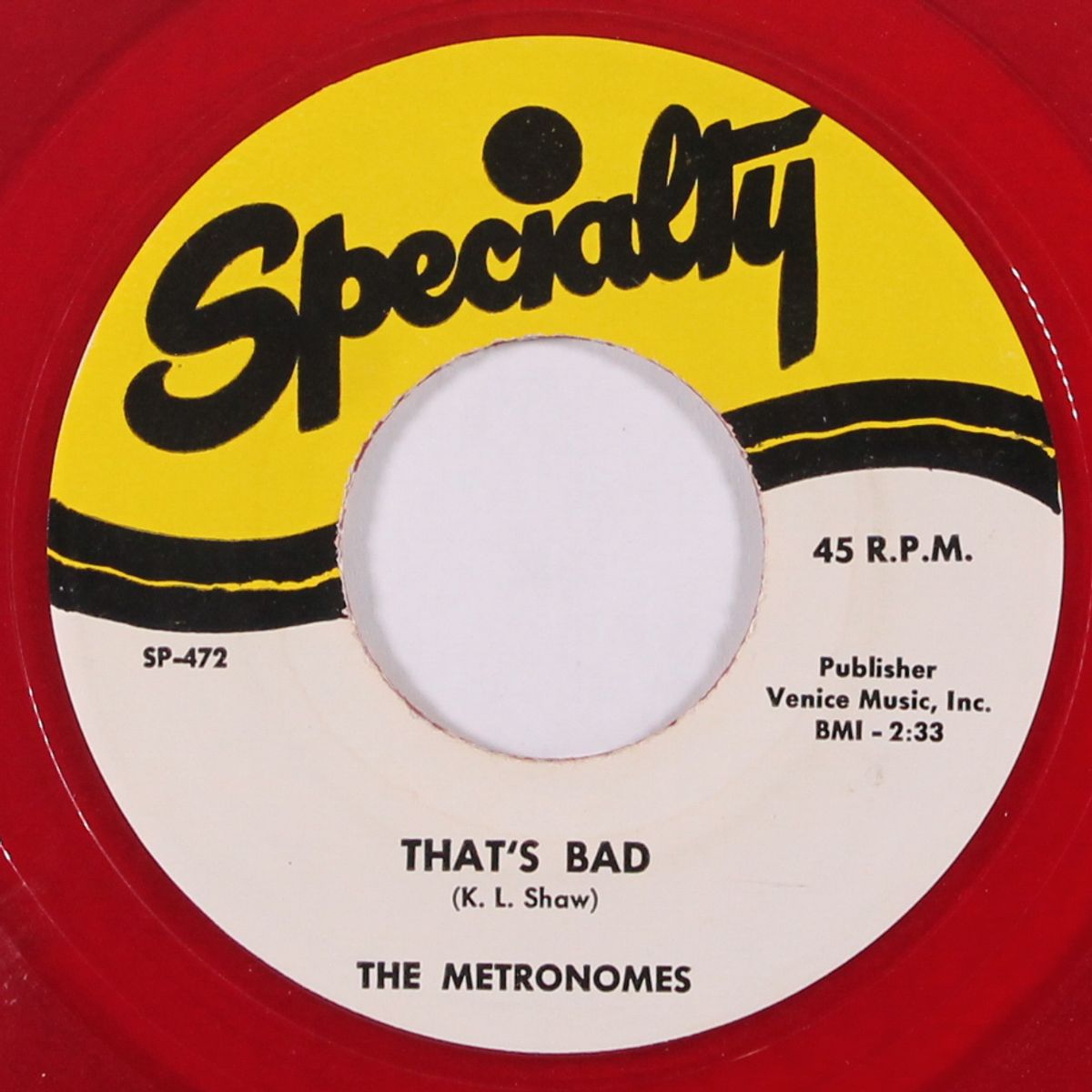 that's bad / she's gone by GENE MOORE & METRONOMES