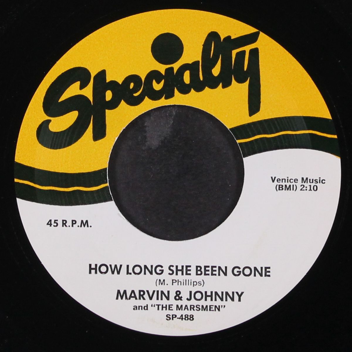 how long she been gone / jo jo by MARVIN & JOHNNY