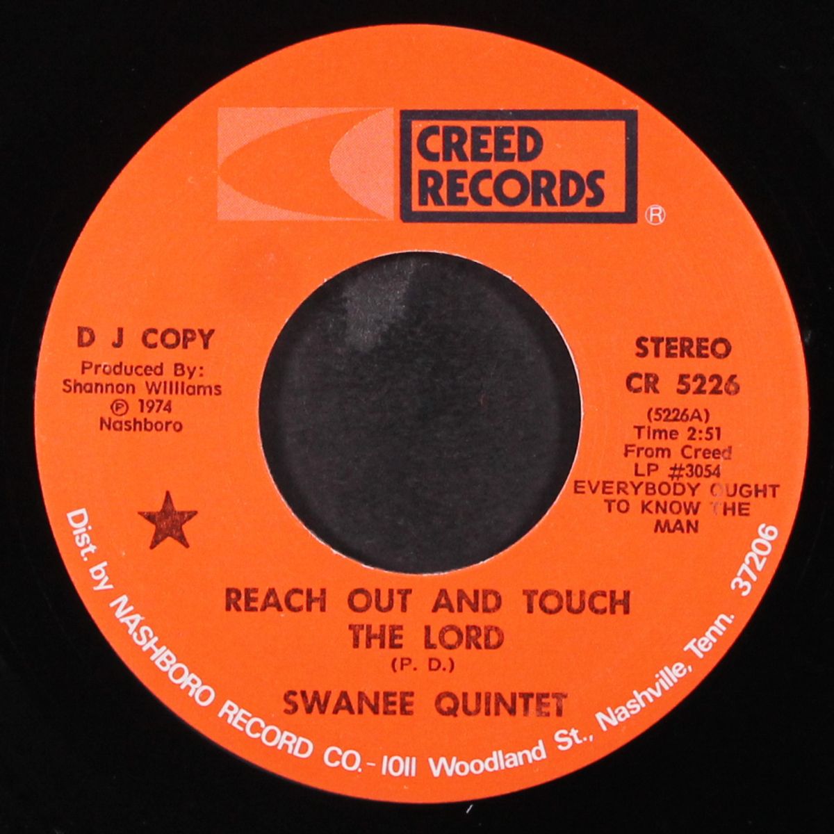 reach out and touch the lord / everybody ought to know by SWANEE QUINTET