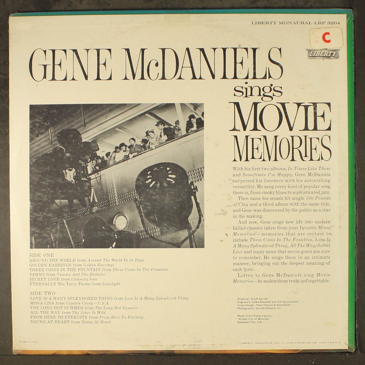 sings movie memories by GENE MCDANIELS