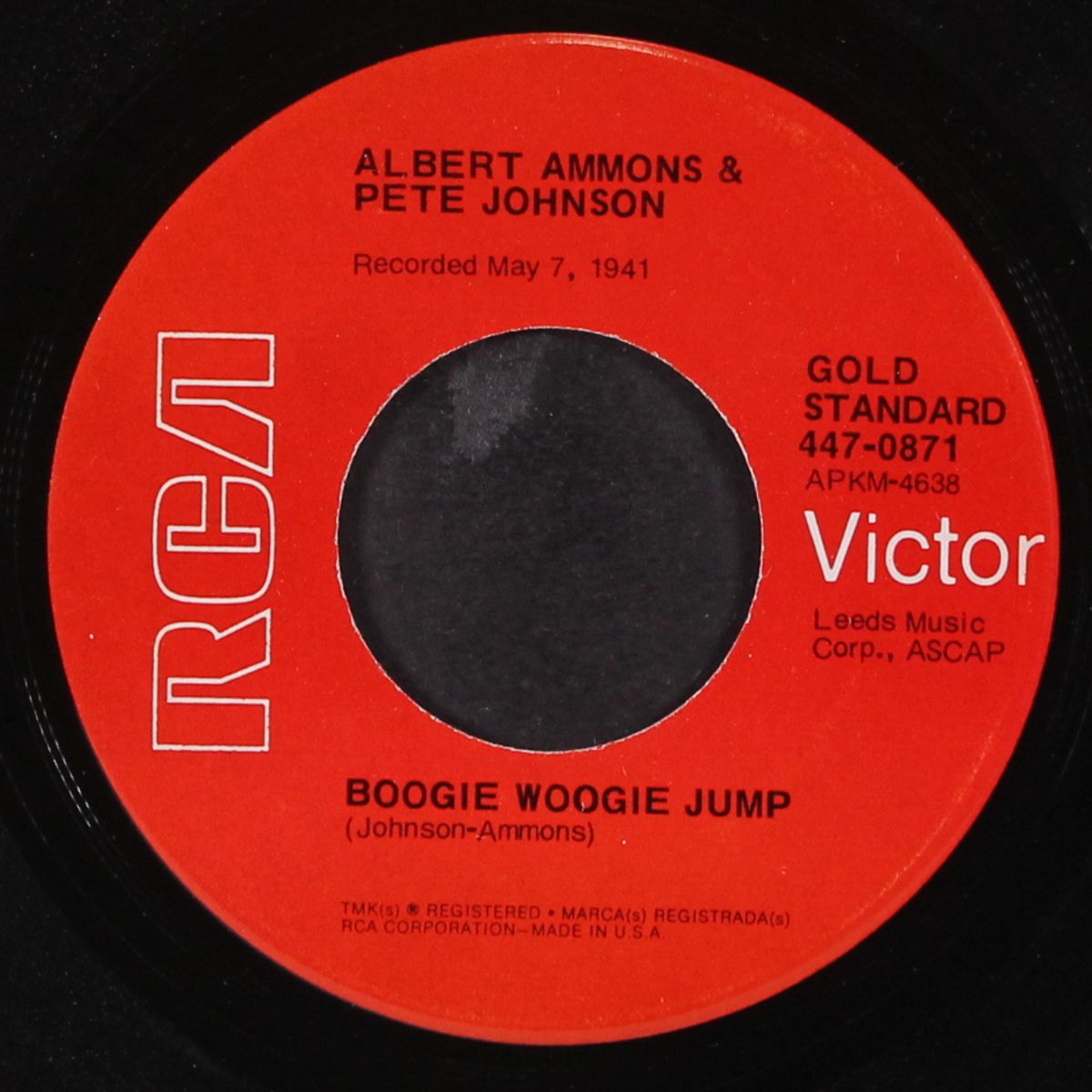 boogie woogie jump / honky tonk train blues by ALBERT AMMONS & PETE JOHNSON / MEADE LUX LEWIS