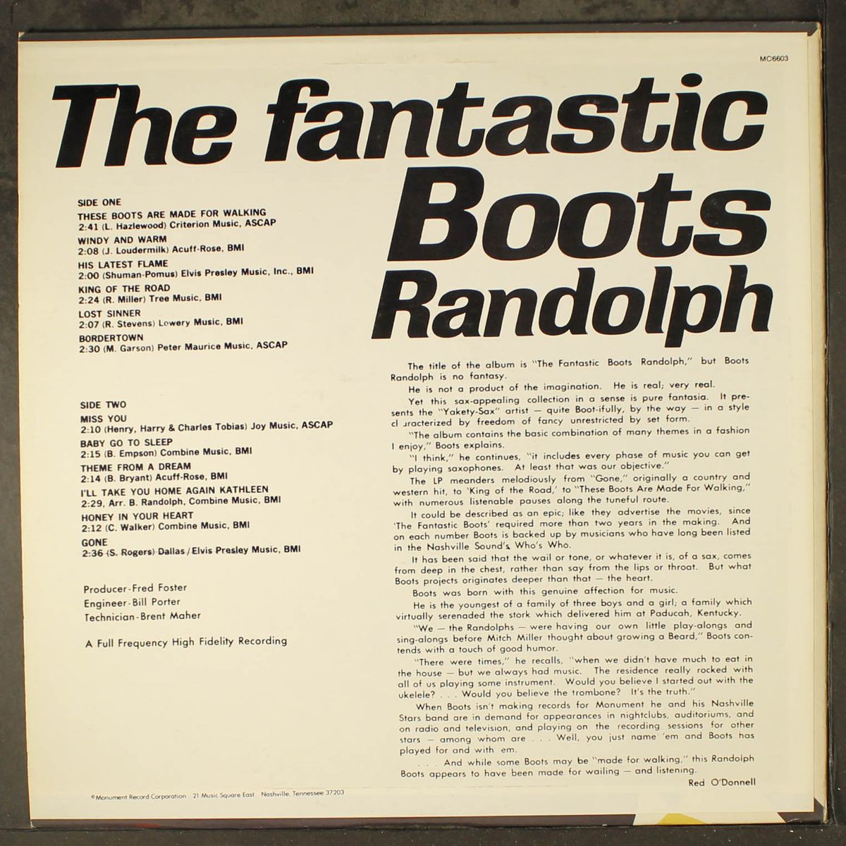 the fantastic by BOOTS RANDOLPH