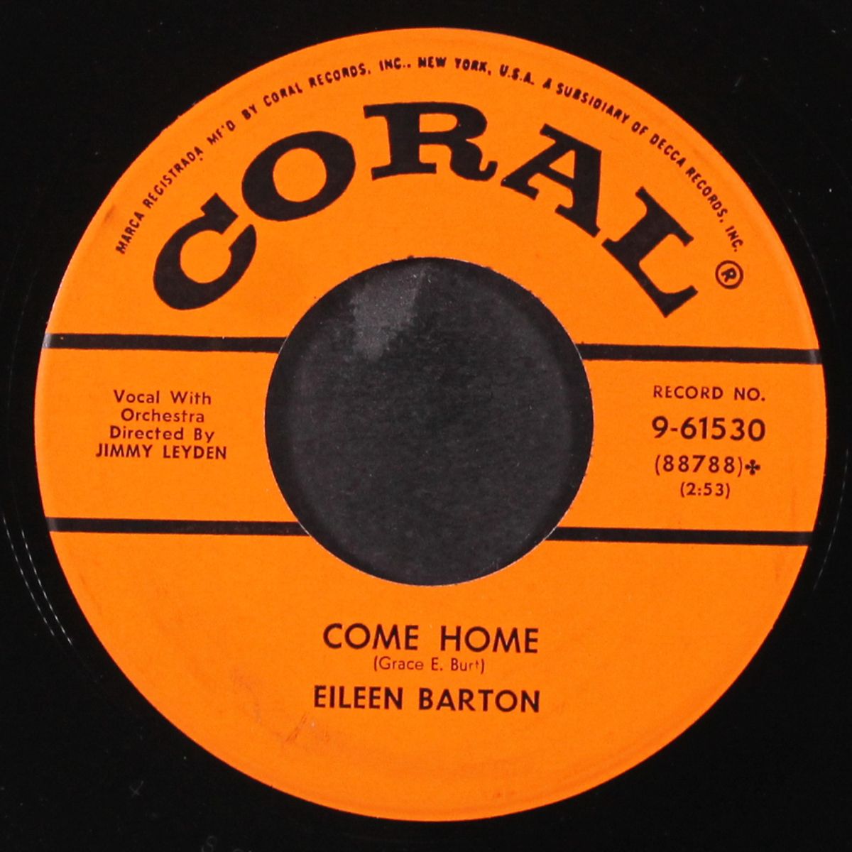 cry me a river / come home by EILEEN BARTON