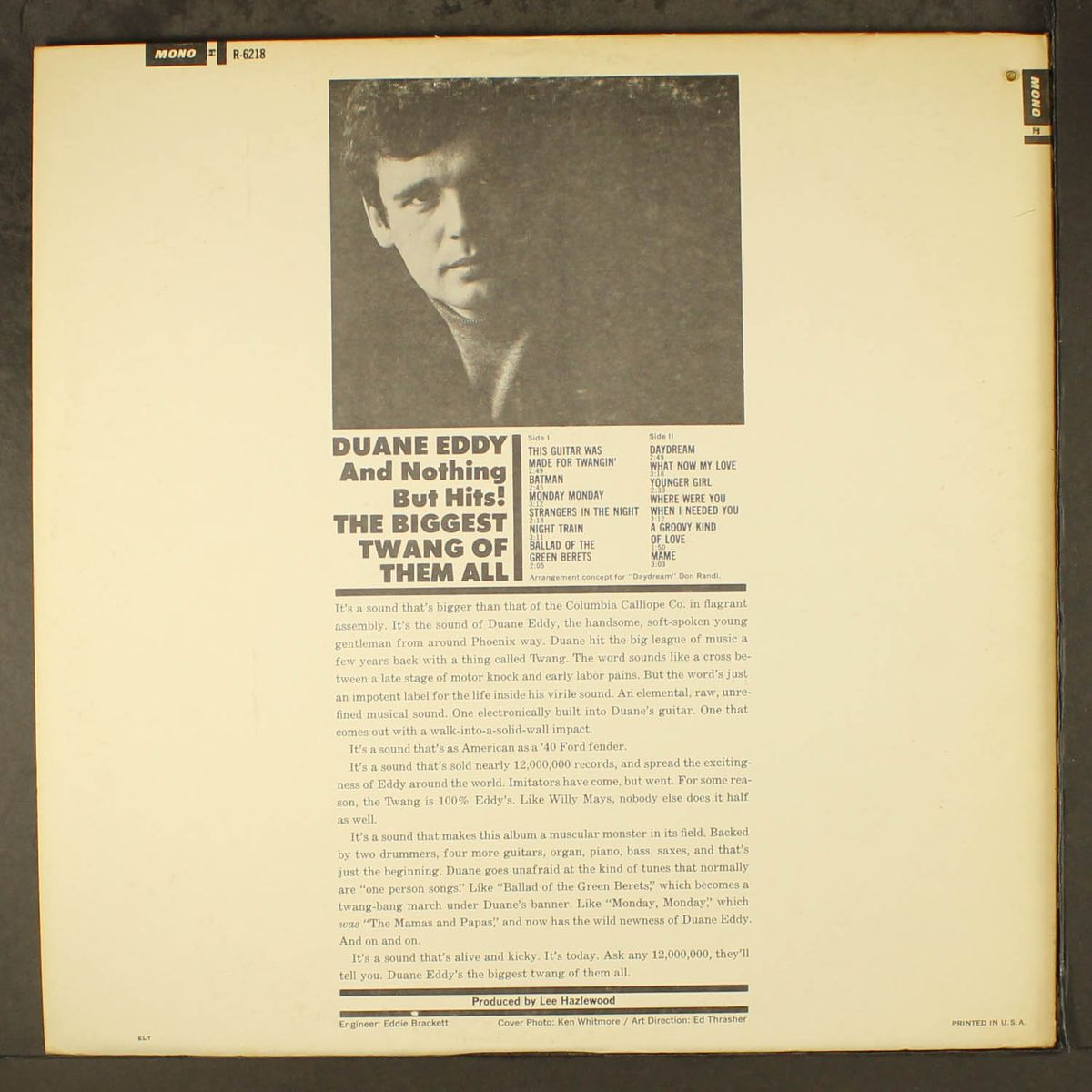 the biggest twang of them all by DUANE EDDY