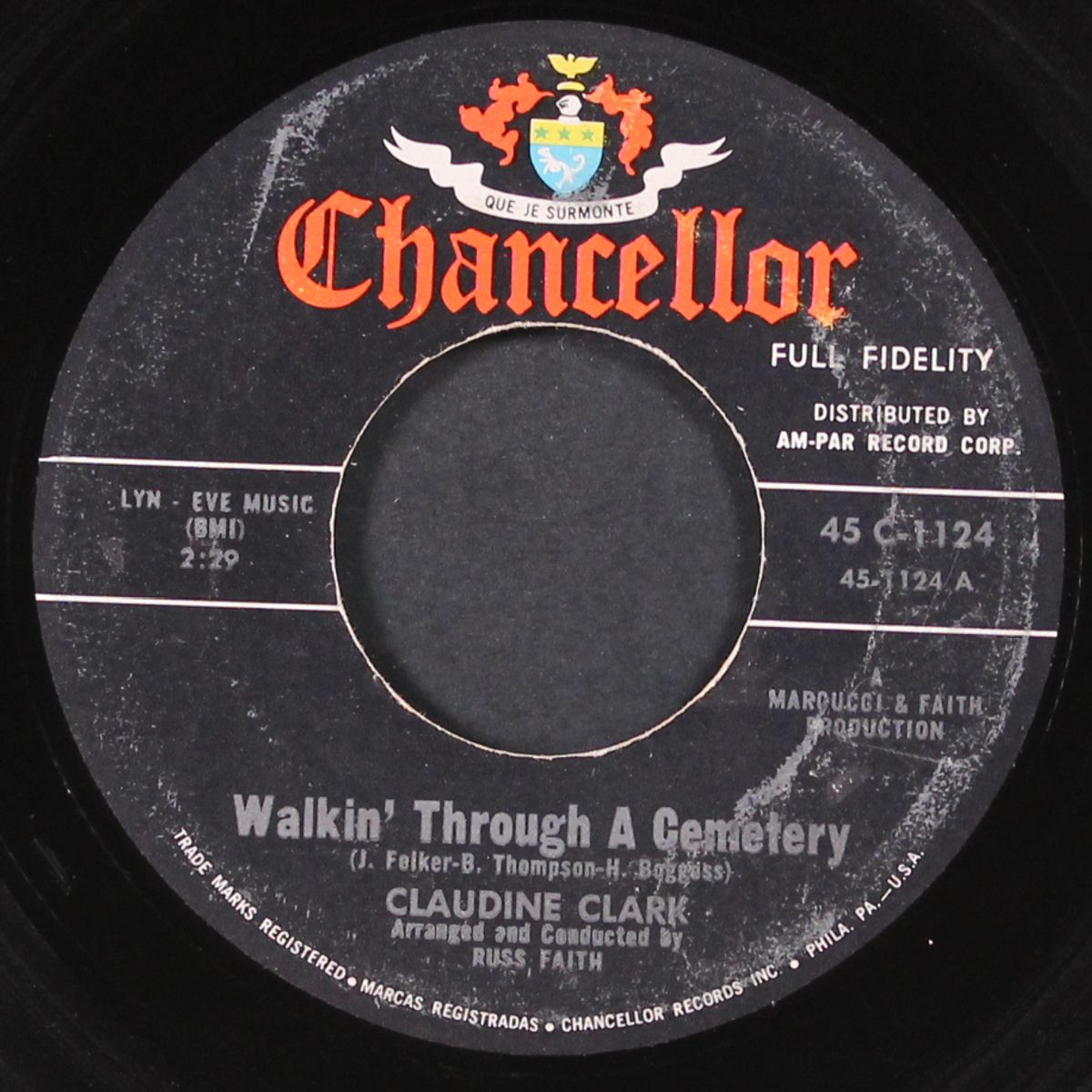 walkin' through a cemetery / the telephone game by CLAUDINE CLARK