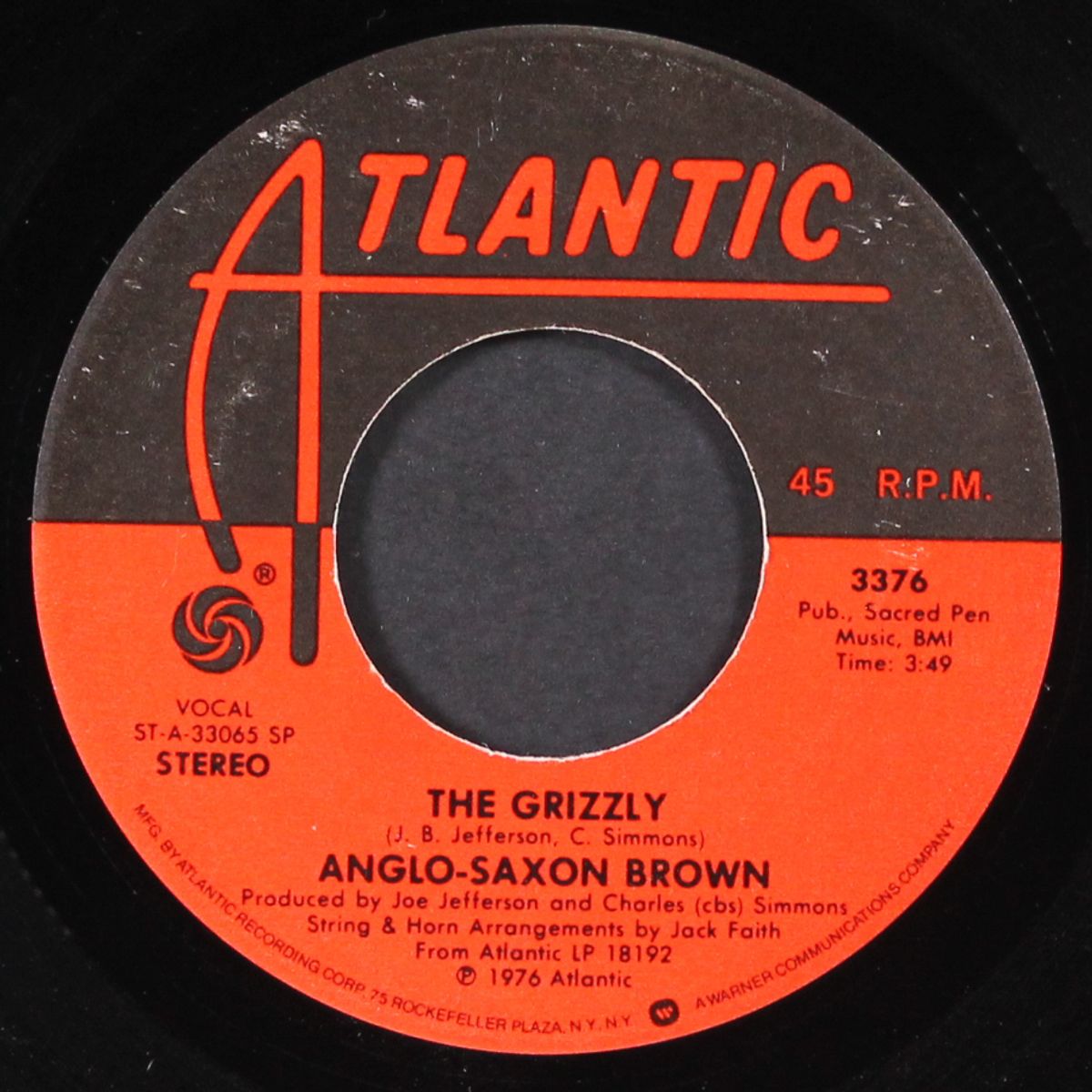 straighten it out / the grizzly by ANGLO-SAXON BROWN