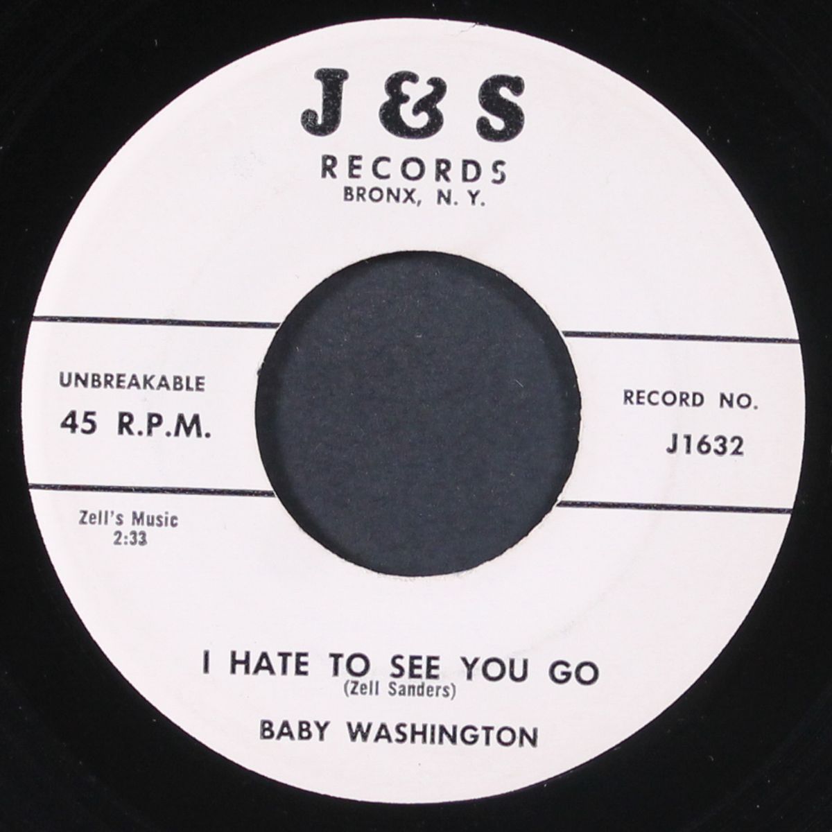 knock yourself out / i hate to see you go by BABY WASHINGTON