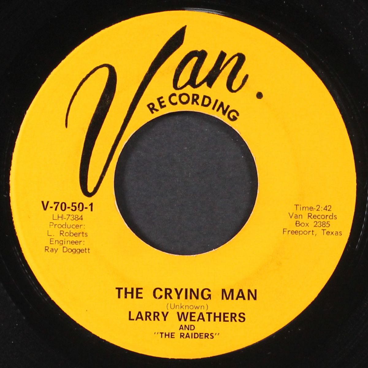 driving wheel / the crying man by LARRY WEATHERS & RAIDERS